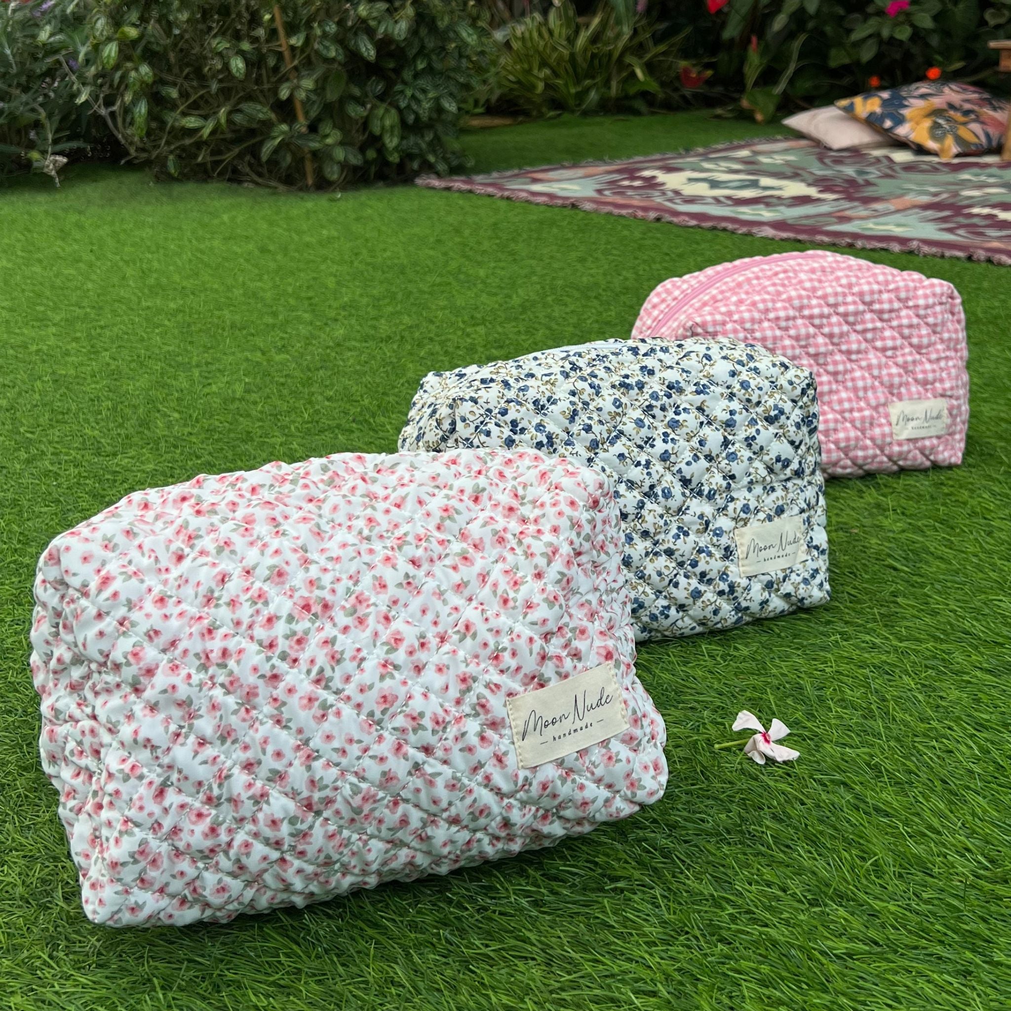 Large Makeup Bags - Moon Nude