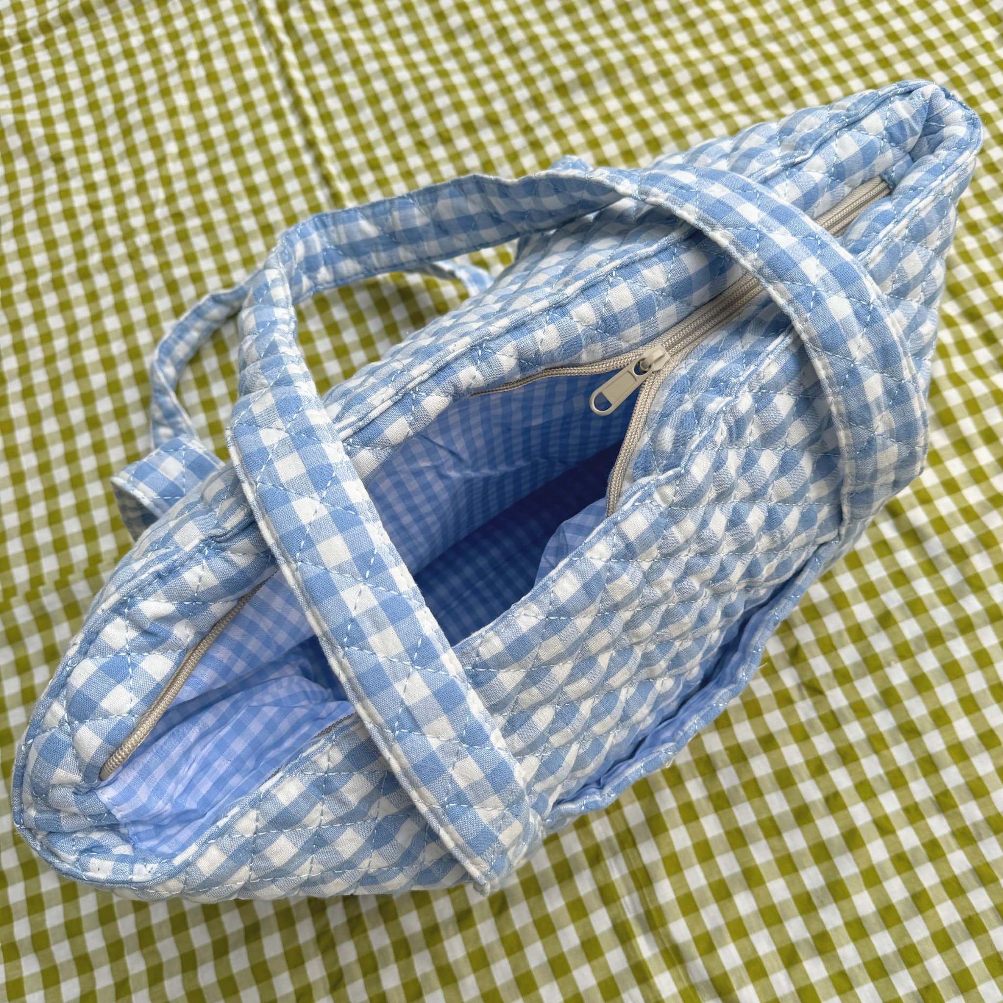 Moon Nude Azure Tote Bag Zipper