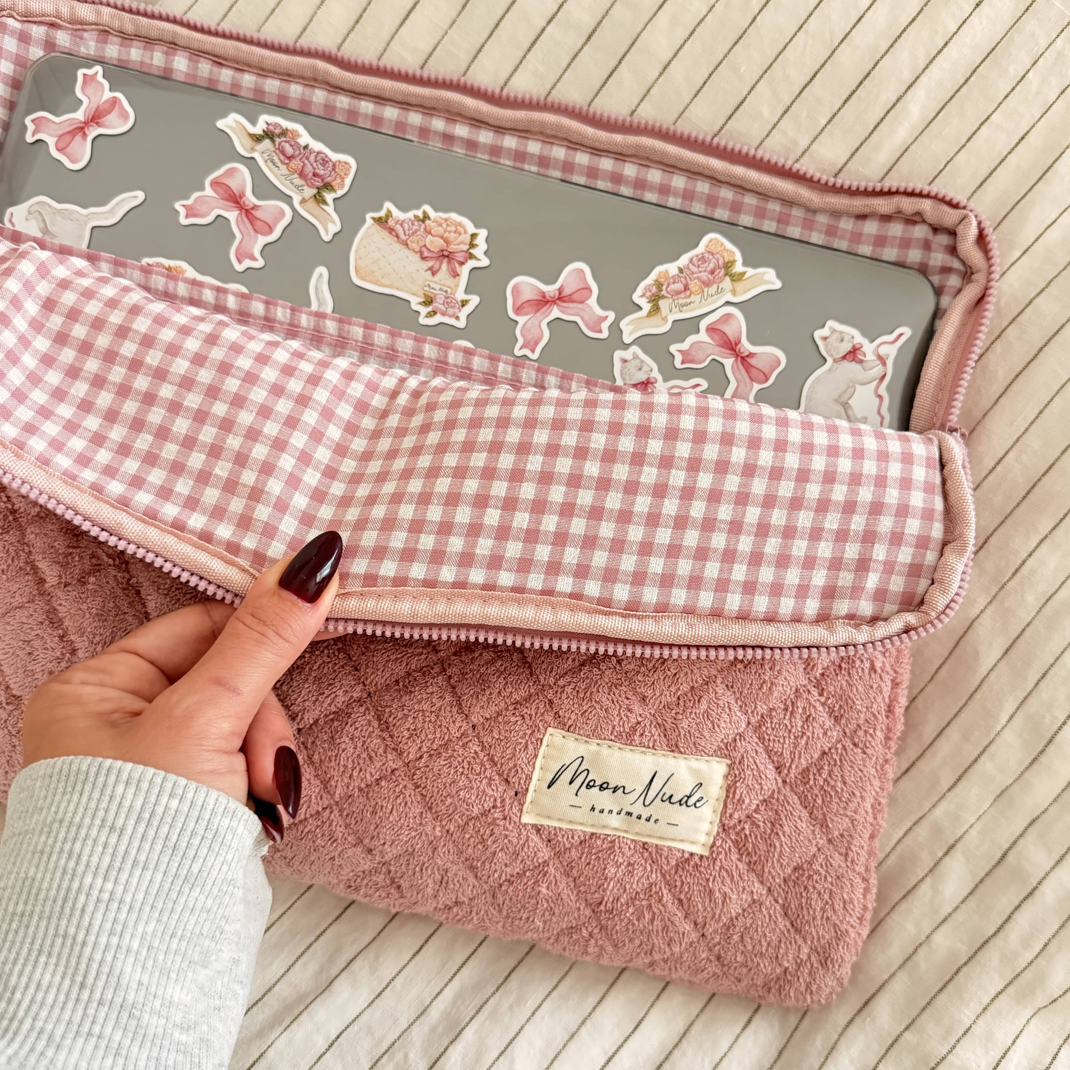 Moon Nude Blush Laptop Sleeve