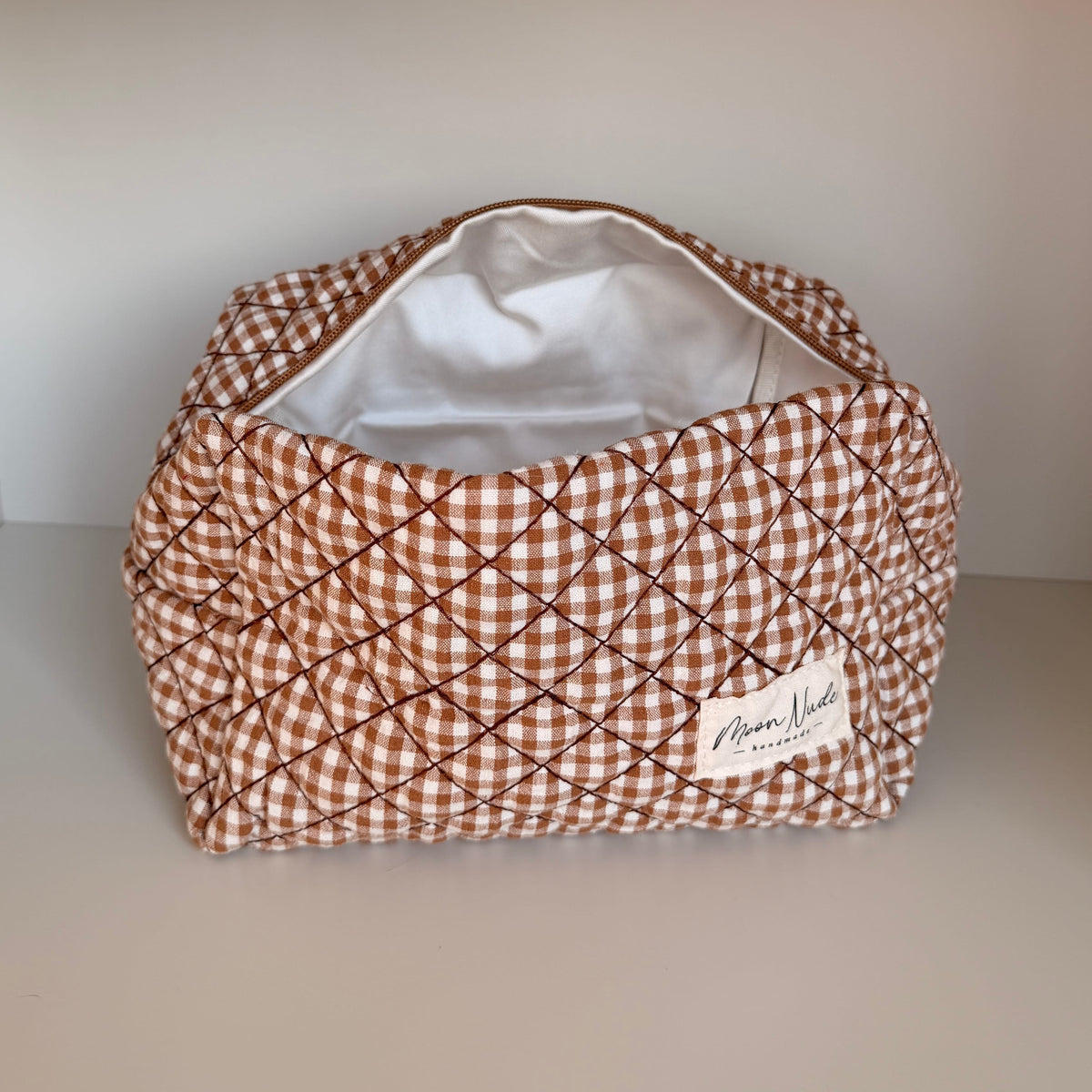 Moon Nude Coffee Large Makeup Bag