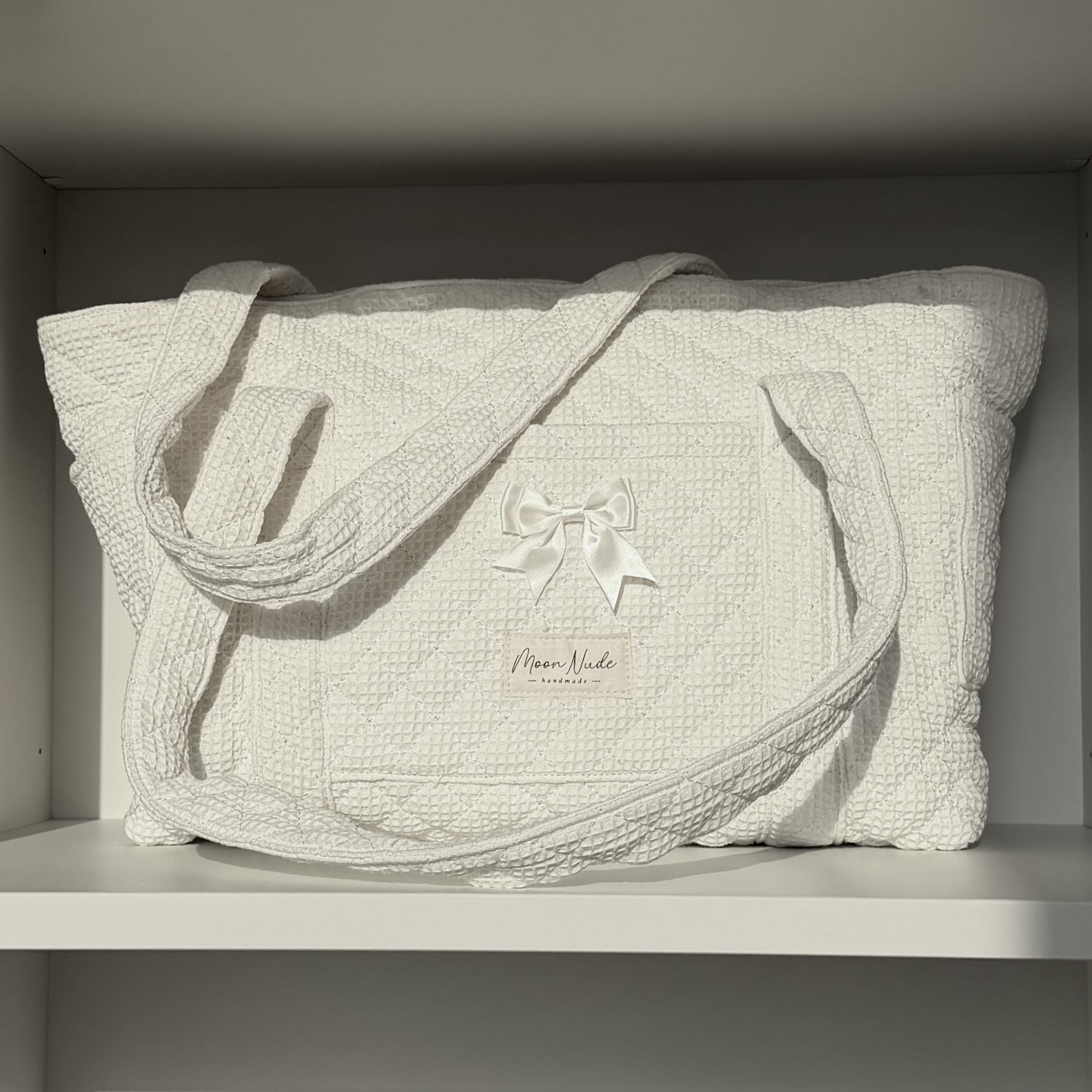 Moon Nude Cream Tote Bag