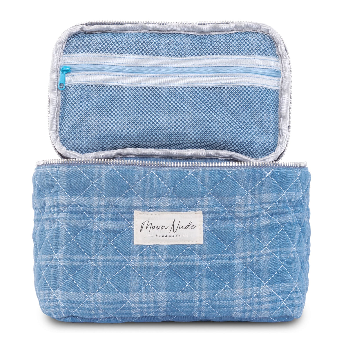 Moon Nude Denim Vanity Bag