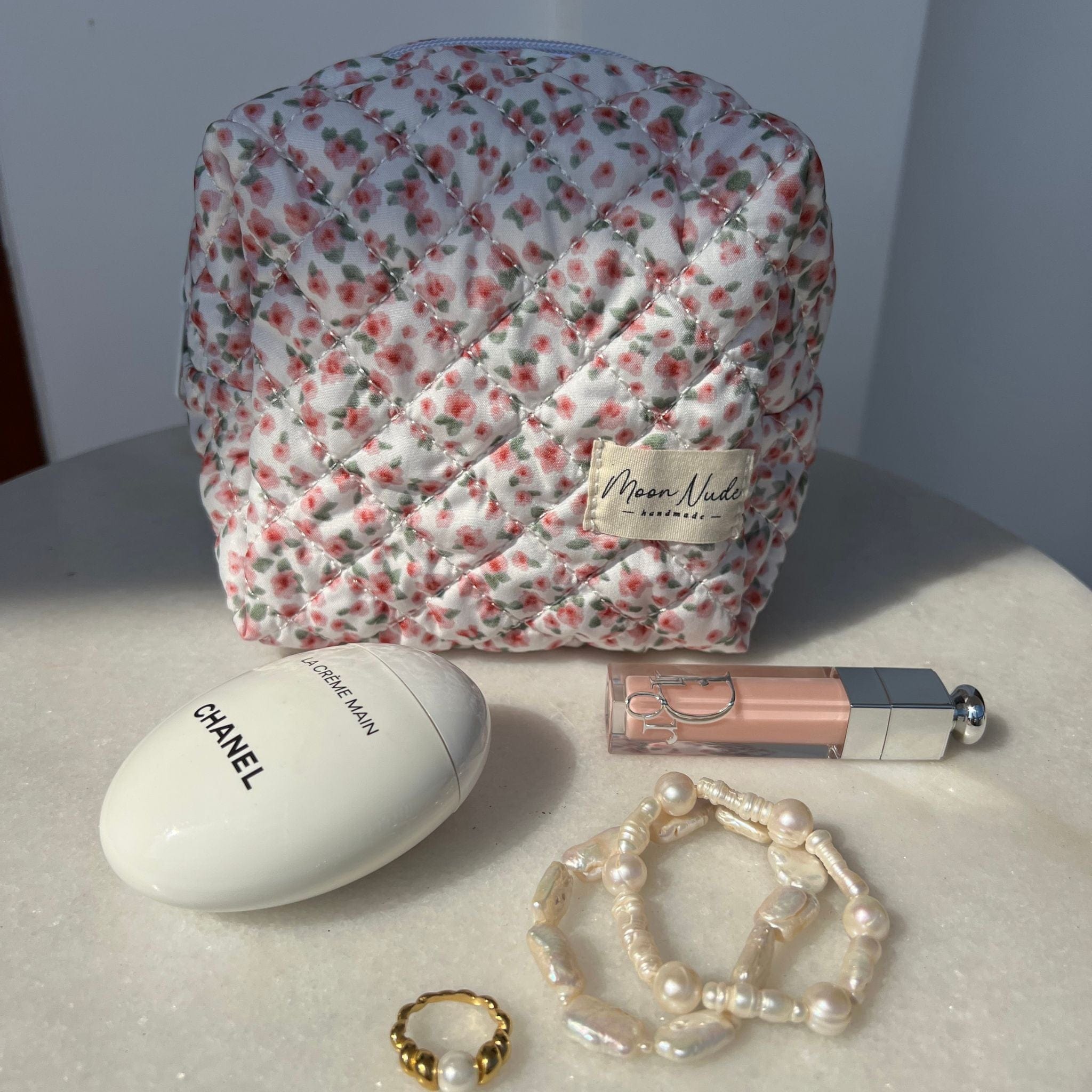 Moon Nude Peony Mini Makeup Bag