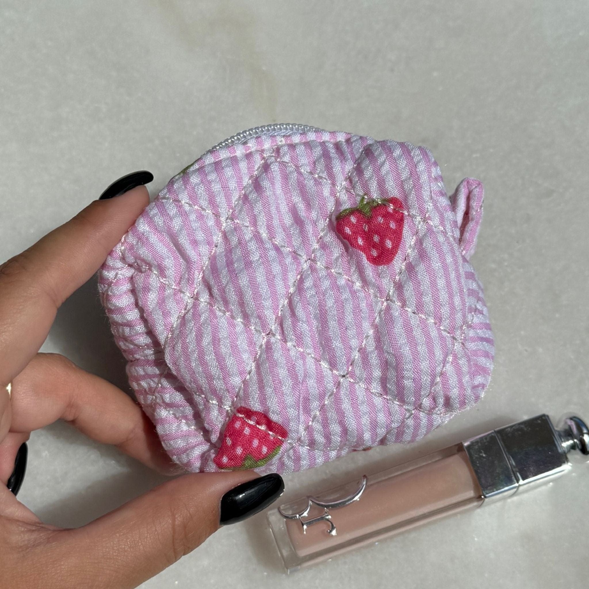 Moon Nude Strawberry Keychain Bag