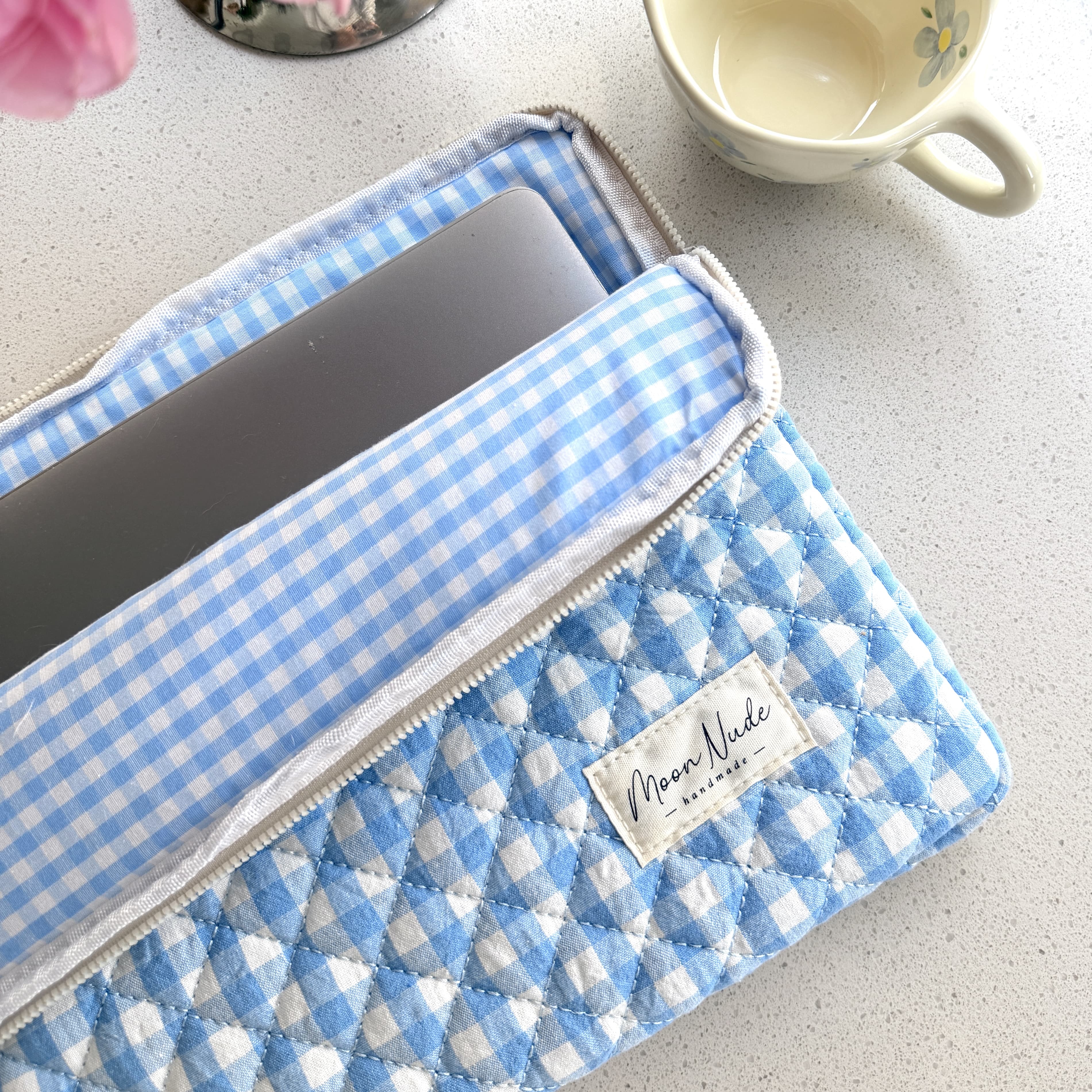 Moon Nude Azure Laptop Sleeve
