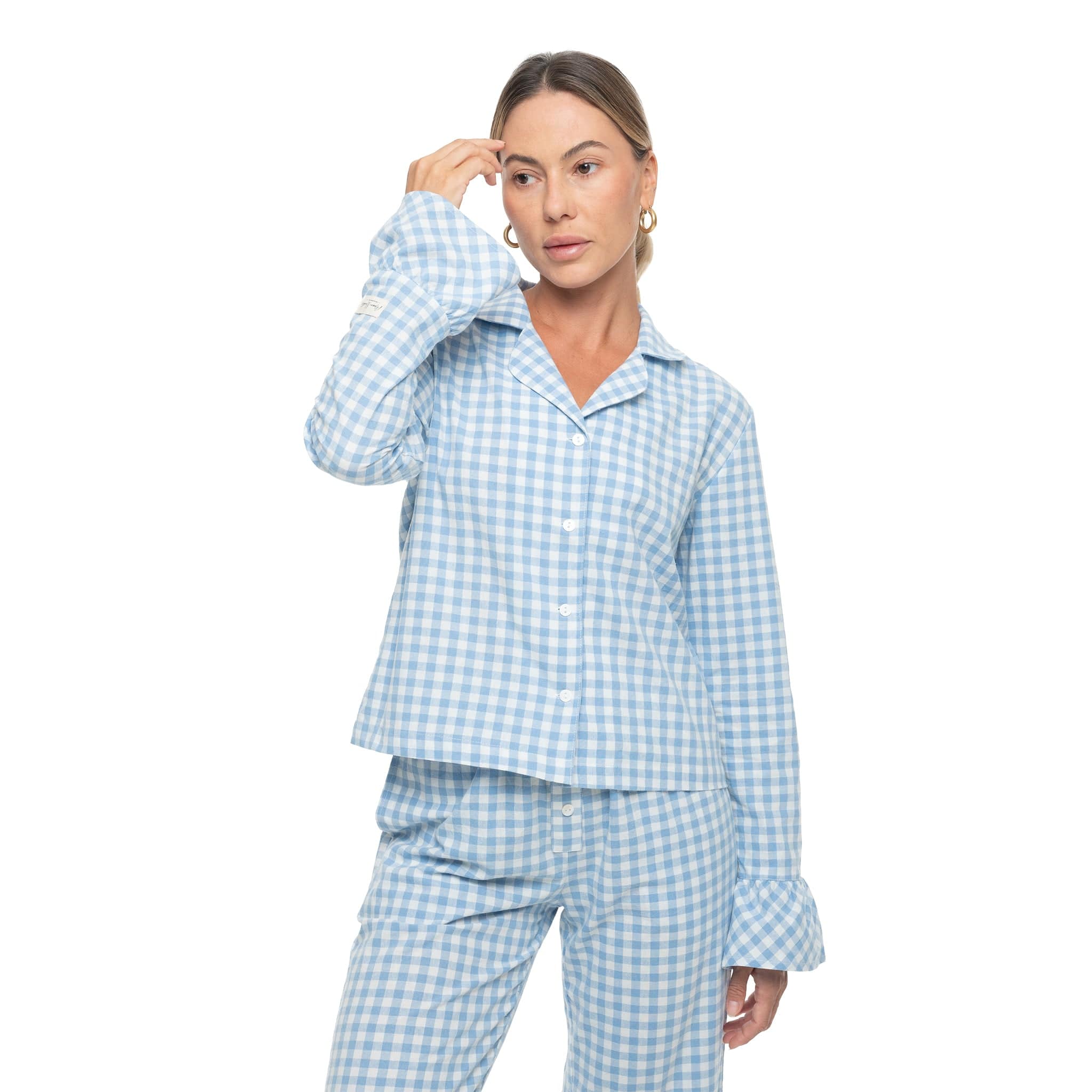 Moon Nude Azure Long Pajama Top