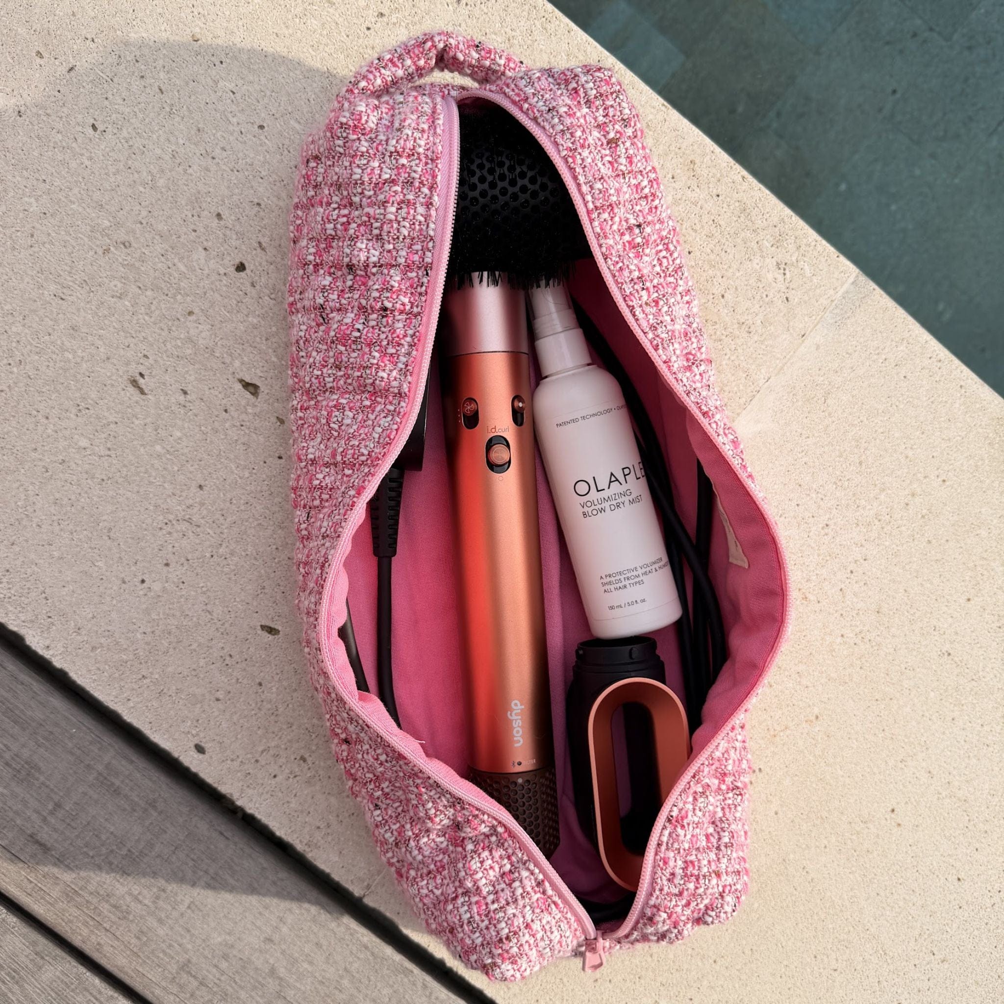 Moon Nude Camellia Hair Tool Bag