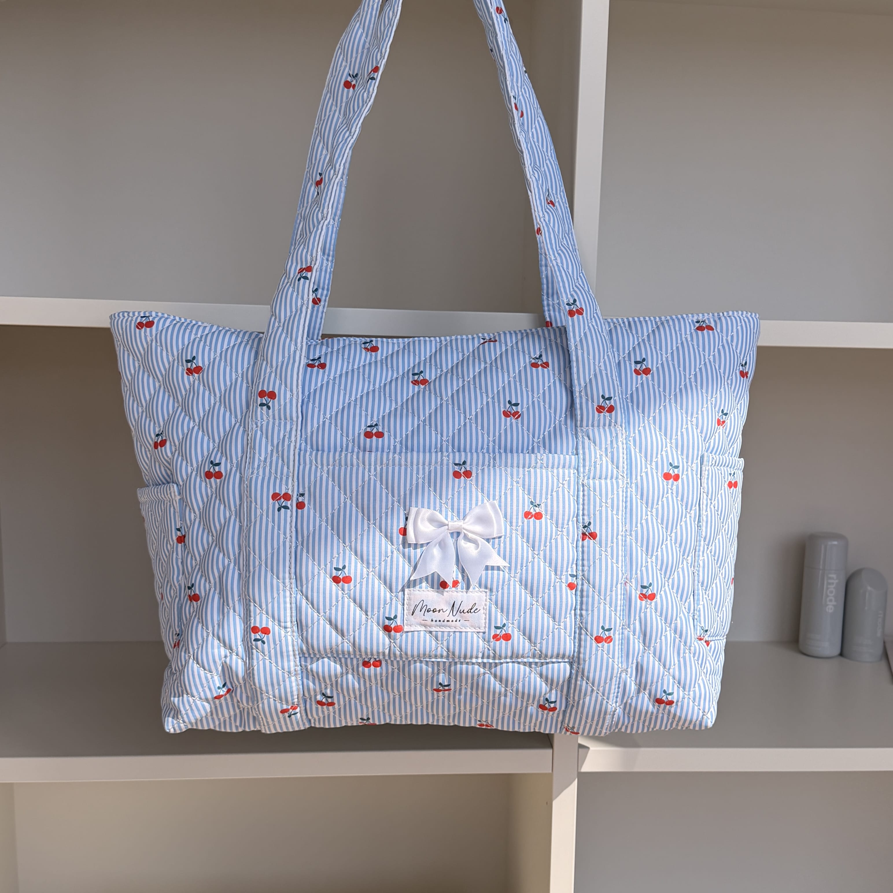 Moon Nude Cherry Tote Bag