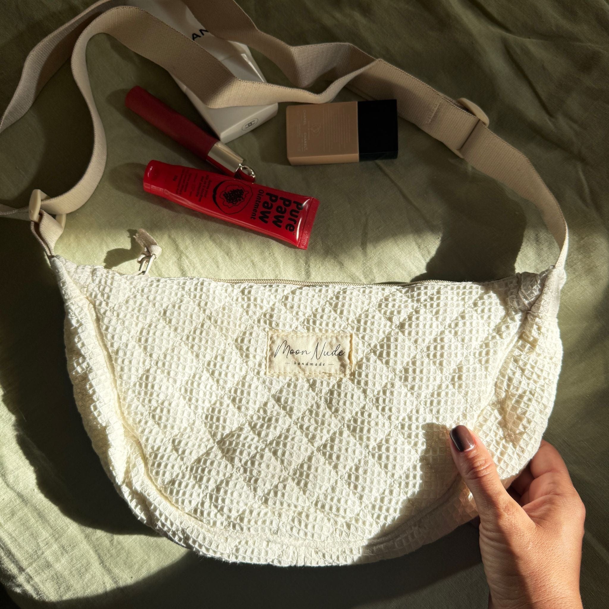 Cream - Mini Shoulder Bag - Moon Nude