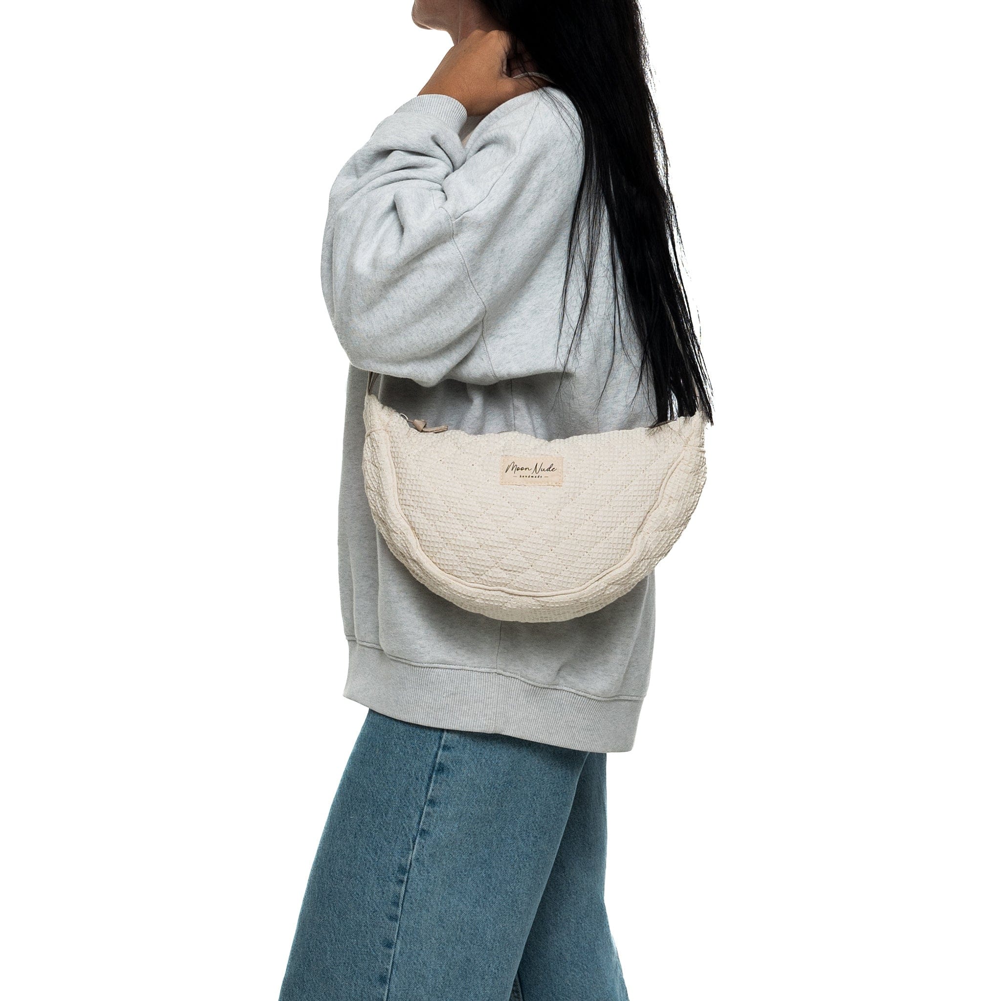 Cream - Mini Shoulder Bag - Moon Nude