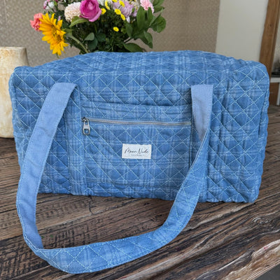 Moon Nude Denim Large Duffel Bag