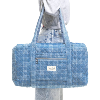 Moon Nude Denim Large Duffel Bag