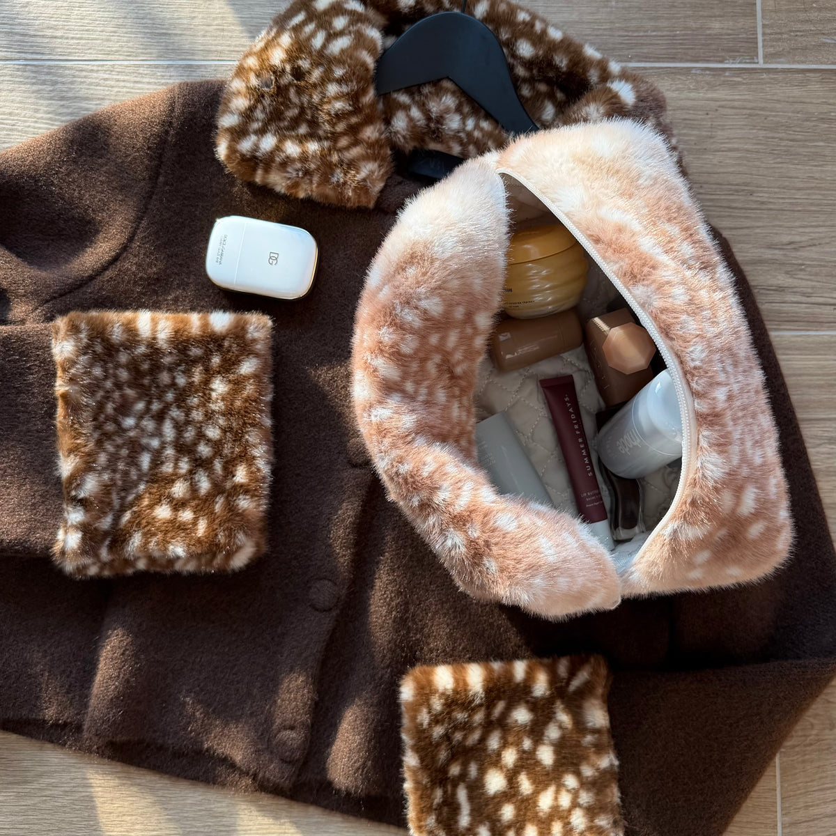 Moon Nude Fawn Large Makeup Bag