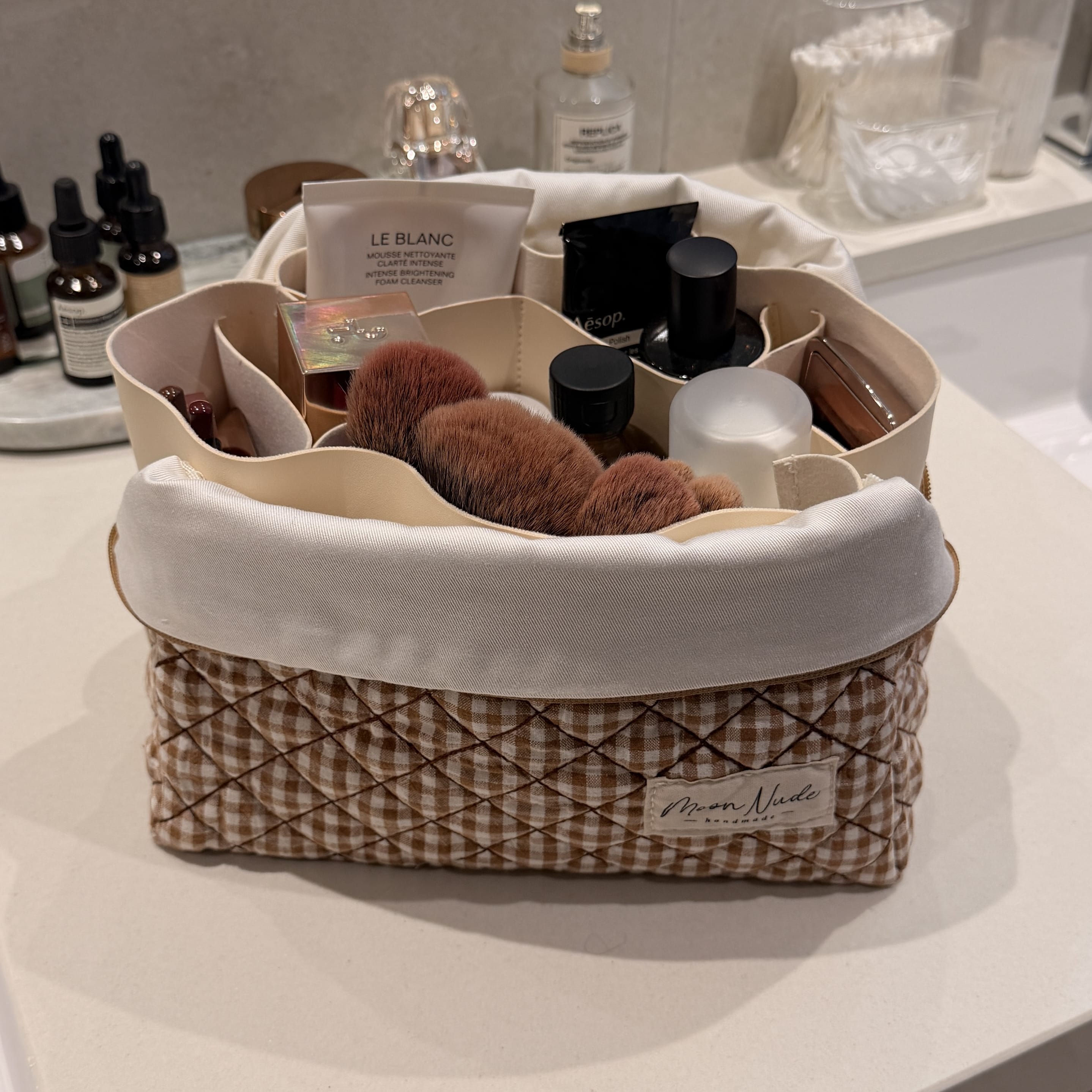 Moon Nude Large Makeup Bag Insert