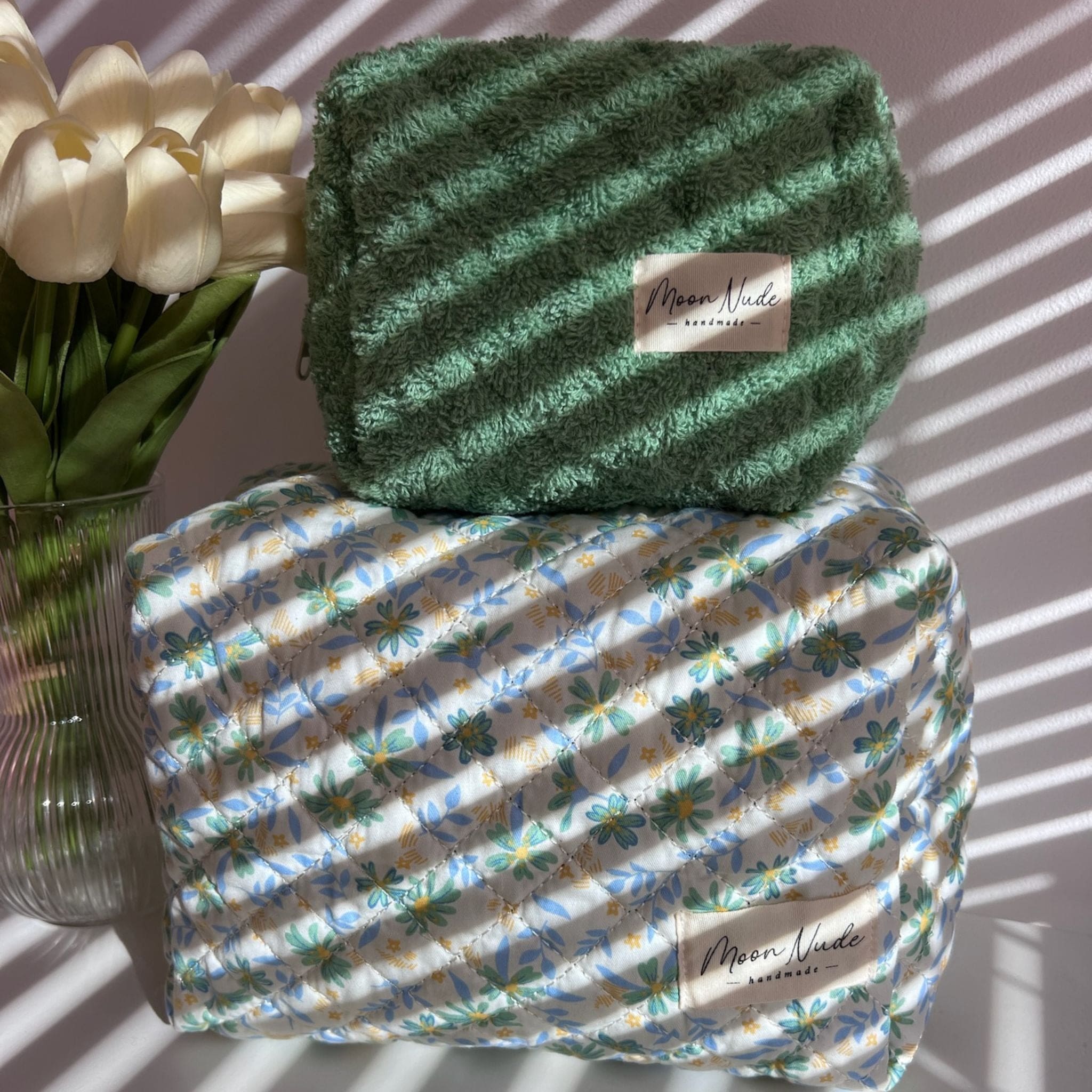 Moon Nude Meadow Large Makeup Bag