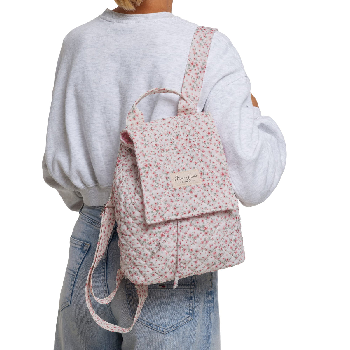 Moon Nude Peony Flap Backpack