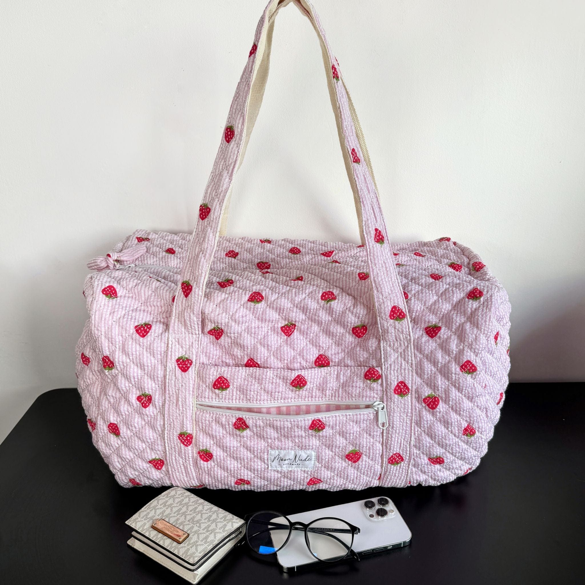 Strawberry - Large Duffel Bag - Moon Nude