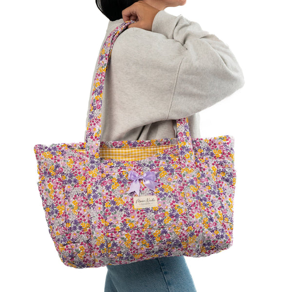 ★【monde monde】 time tote bag small★3 Color★ Summer - Tote Bag - Moon Nude