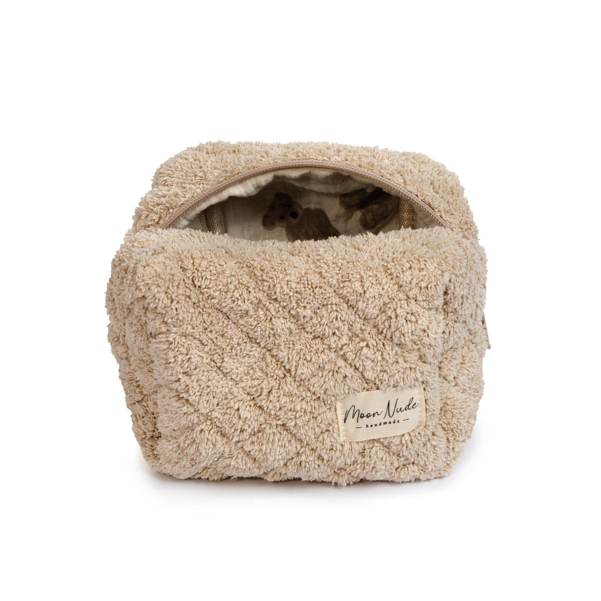Teddy - Mini Makeup Bag - Moon Nude
