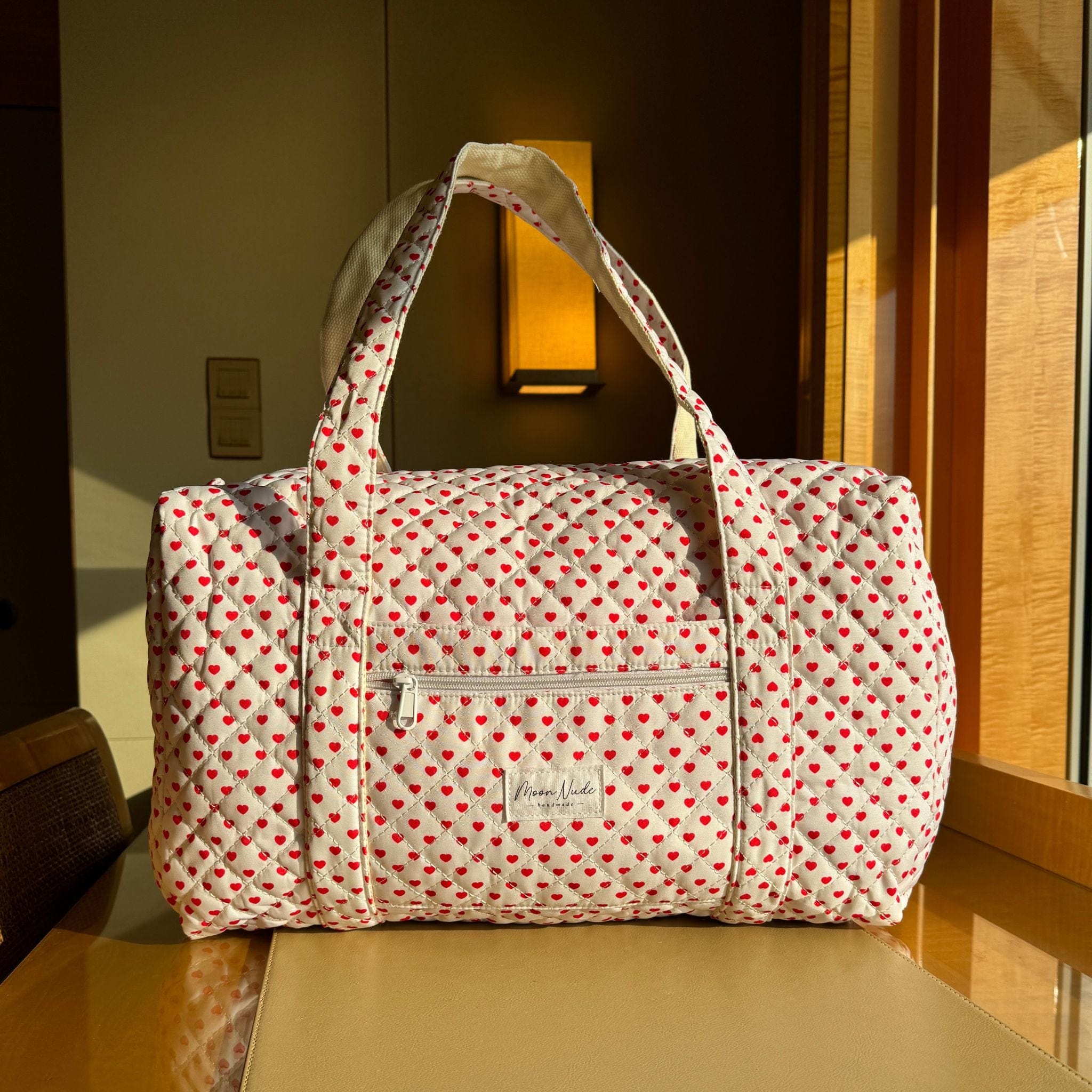 Valentine - Large Duffel Bag - Moon Nude