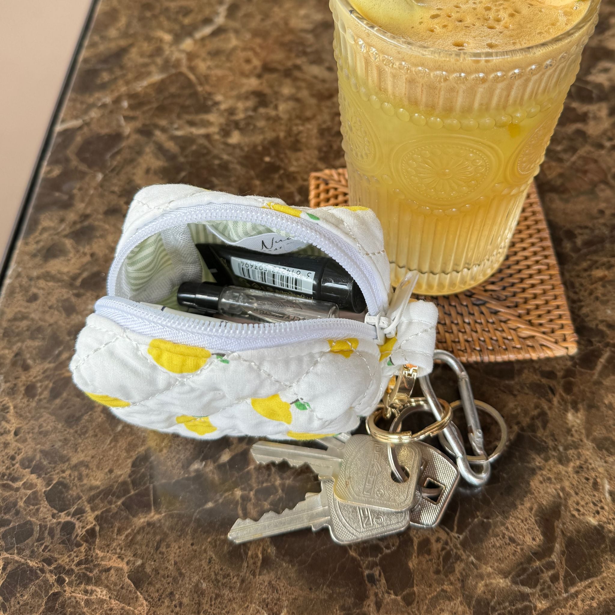 Lemonade Keychain Bag